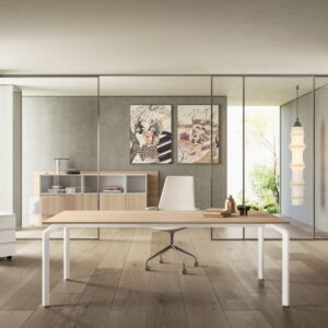 Vinny 7 – Executive Desk With Melamine Top And Optional Return & Credenza Unit 3