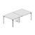 Small Table with Two Top and One Centre Leg (8 Persons)