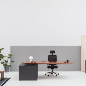 Electra Height Adjustable Executive Desk With Credenza Unit 7