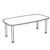 Barrel Shape Table with 4 Leg (6 Persons)