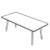 Small Rectangle Shape Table (6 and 8 Person)