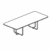 Medium Rectangular Round Corners Shape Table (6 and 8 Person)