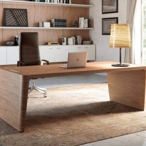 Henry 1 Wood Veneer Luxurious Executive Desk Main Image