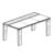 Desk with Leather Insert