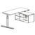 Desk with Small Credenza Unit