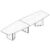 Medium Barrel Shape Table (14 and 16 Persons)