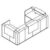 L3354x D1705 x H1159 mm (Front and Side Overhang Panel)