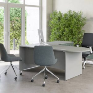 Odellia Executive Desk With Return Modesty And Optional Pedestal Main Img