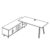 Desk with Credenza Unit (Two Door Credenza)