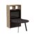 Storage Unit with Bulb Shaped Table and Two Open Shelving Sections (L1200 x D1800 x H1795)